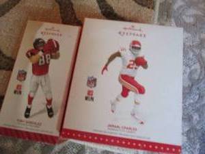 lot 78 image: (2) NFL Hallmark Keepsake Ornaments...