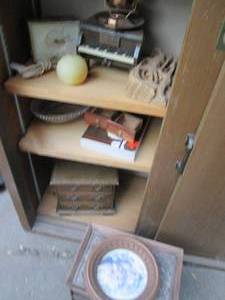 lot 103 image: Vintage home decor (cabinet NOT Inc...