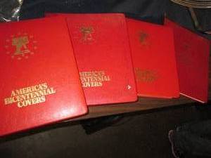 lot 136 image: Lot of 4 stamp albums including a B...