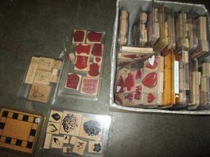lot 138 image: Bulk lot of rubber stampin up type ...