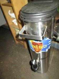 lot 147 image: Stainless steel ice tea dispenser...