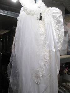 lot 151 image: Vintage long sleeve beaded wedding ...