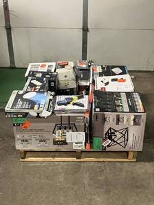 lot 10 image: Massive Pallet of Brand Name Misc Faucets, Showers, Fixtures, Towel Bars, Bathroom Fans, Ceiling Fans, Lights, and More (Great for eBay Sellers)