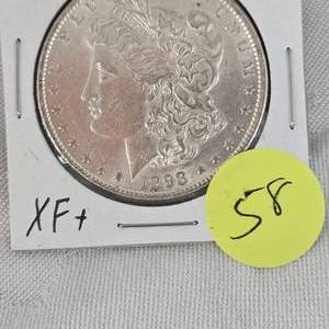 lot 58 image: 1898-O Morgan XF $1 Silver