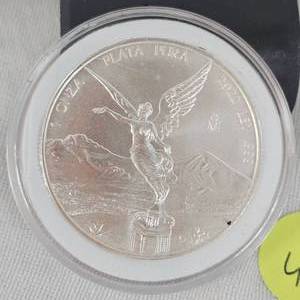 lot 46 image: 2022 Ley 1oz-.999 Silver Round