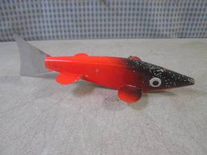 lot 117 image: (FS) Vintage Fish Decoy - Wood Body...