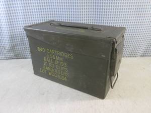 lot 135 image: (EW3) Vintage Ammo Box...