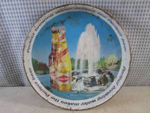 lot 163 image: (G-1) Vintage Grain Belt Beer Metal...