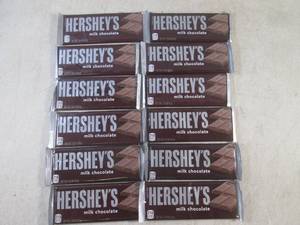 lot 230 image: (B-1) 12 Hersheys Milk Chocolate C...