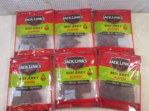 lot 253 image: (B-1) 6 Bags of Jack Links Jalapeno...