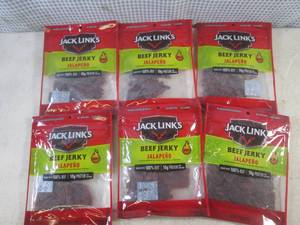 lot 255 image: (B-1) 6 Bags of Jack Links Jalapeno...