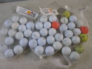 lot 257 image: (CS) 45 Golf Balls 3 Bags of 15...