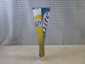 lot 9 image: (FS) Miller Lite Beer Tap Handle 11...