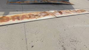 lot 4 image: 20 x 3 Metal Brad Ragan Inc Sign