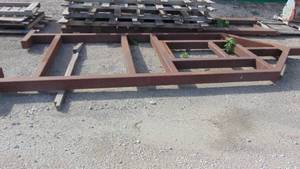 lot 8 image: Start of a Trailer Frame. 17 x 6 3. Made of 4 x 6 Tubing