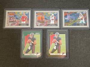 lot 7 image: Lot of 5 2024 Panini Zenith Football Rookie and Insert Cards - Worthy, Harrison Jr., Lamb, Penix Jr.