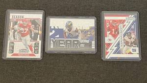 lot 13 image: 2024 Panini Contenders Football Card Lot Travis Kelce, Jared Verse Rookie, WorthyNabers
