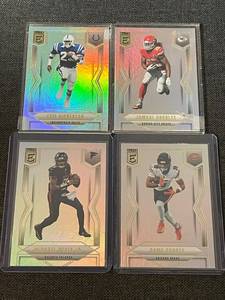 lot 15 image: Set of 4 2025 Donruss Elite NFL Football Cards - Dickerson, Charles, Penix Jr., Odunze