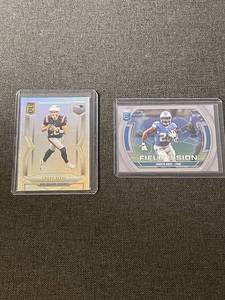 lot 17 image: 2025 Panini Donruss Elite Football Cards Drake Maye & Jahmyr Gibbs