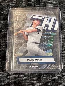 lot 31 image: 2022 Topps Stadium Club Chrome Mickey Mantle Baseball Card
