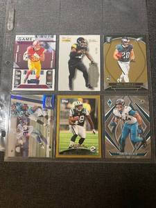 lot 35 image: Collection of 6 Modern NFL Football Cards with Parallels and Rookies