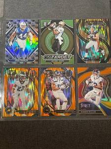 lot 36 image: 2024 Panini Football Serial Numbered Card Lot - Franklin, Horn, McCaffrey, Ringo, Metcalf, Waller