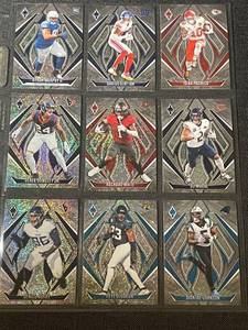 lot 39 image: Set of 9 Prizm Football Trading Cards Assorted Players