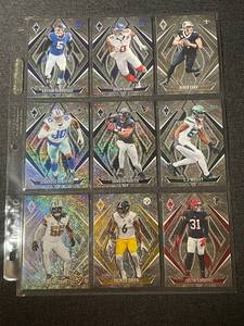 lot 40 image: Collection of 9 2022 Panini Illusions Football Cards Assorted NFL Players