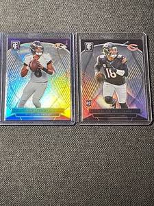 lot 57 image: Lamar Jackson and Caleb Williams Panini Totally Certified Football Cards