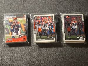lot 59 image: Collection of 103 Andy Dalton Cincinnati Bengals Football Cards in Protective Sleeves
