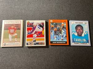 lot 60 image: Collection of Sports Trading Cards Featuring Football and Hockey Players