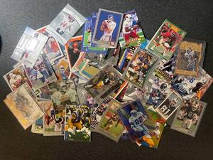 lot 73 image: Collection of NFL Football Trading Cards featuring Favre, Sanders, Smith, Aikman, Lewis, Bettis and More