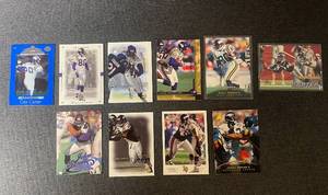 lot 74 image: Minnesota Vikings Football Cards- Cris Carter and John Randle Collection