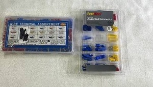 lot 95 image: Set of Wire Terminal Assortments and EverStart Assorted Connects