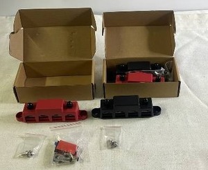 lot 97 image: Set of 2 Power Distribution Blocks with Covers and Mounting Hardware