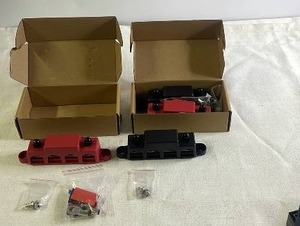 lot 98 image: Set of 2 Power Distribution Blocks with Covers and Mounting Hardware