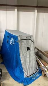 lot 101 image: Clam Ice Armor Fish Trap Kenai Portable Ice Fishing Shelter with Seat