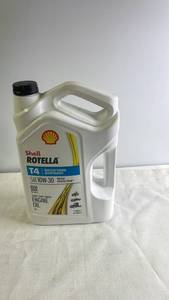 lot 108 image: Shell Rotella T4 SAE 10W-30 Heavy Duty Diesel Engine Oil 1 Gallon