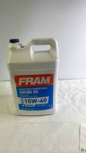 lot 109 image: FRAM Heavy-Duty Conventional Engine Oil 15W-40 Diesel 2.5 Gallon