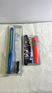 lot 120 image: Workzone LED Work Light and Mighty Stick Multi-Function Flashlight Set