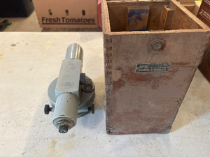 lot 307 image: Carl Zeiss N12 Surveying Instrument With Wooden Box by Keuffel & Esser Co.