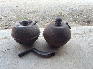 lot 315 image: Antique Toledo Torch Construction Lanterns, Oil Fueled, 1927