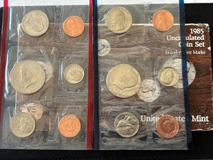 lot 85 image: 1985 P & D Mint Set