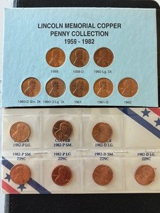 lot 92 image: Lincoln Cent Collections