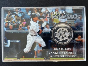 lot 93 image: Alex Rodriguez Commemorative Coin