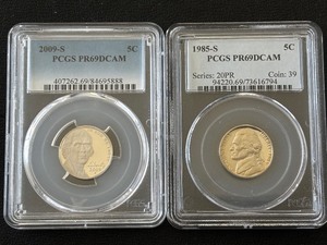 lot 7 image: PCGS Jefferson Nickel Proofs