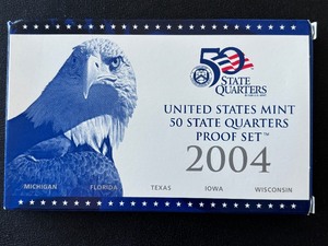 lot 20 image: 2004-S State Quarter Proof Set