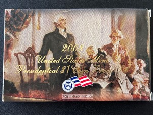 lot 23 image: 2008 Presidential Dollar Proof Set