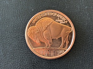 lot 26 image: 1 Ounce .999 Fine Copper Round