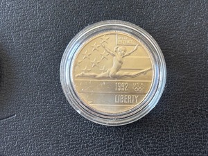 lot 28 image: 1992-P Olympic Half Dollar